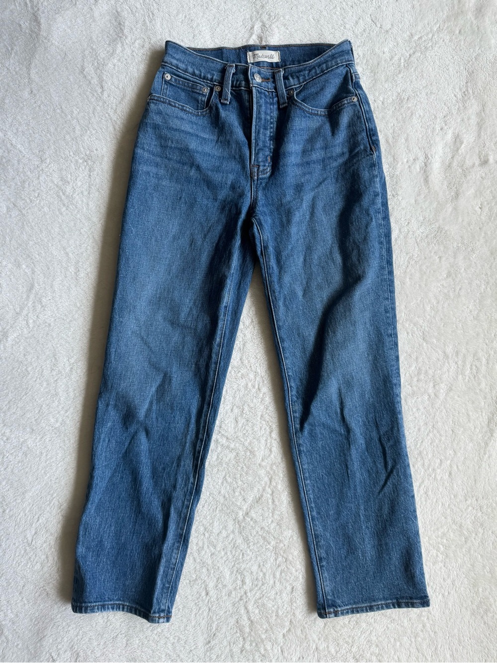 Madewell The Perfect Vintage Straight Jean 25P Medium Wash